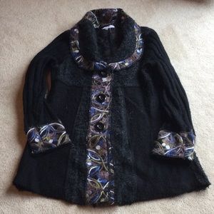 Sioni Embroidered Button Down Sweater
